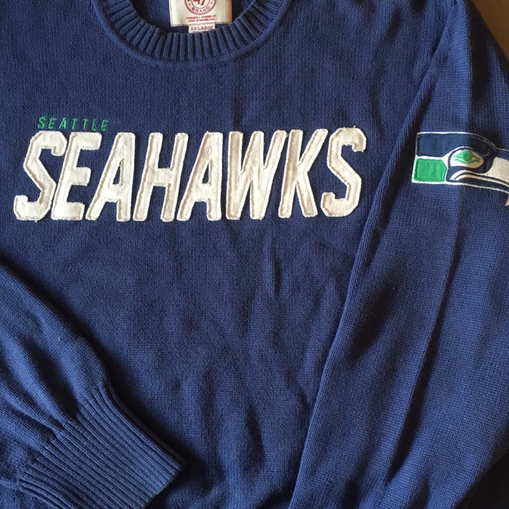 Retro Seattle Seahawks Sweater NFL 2xl